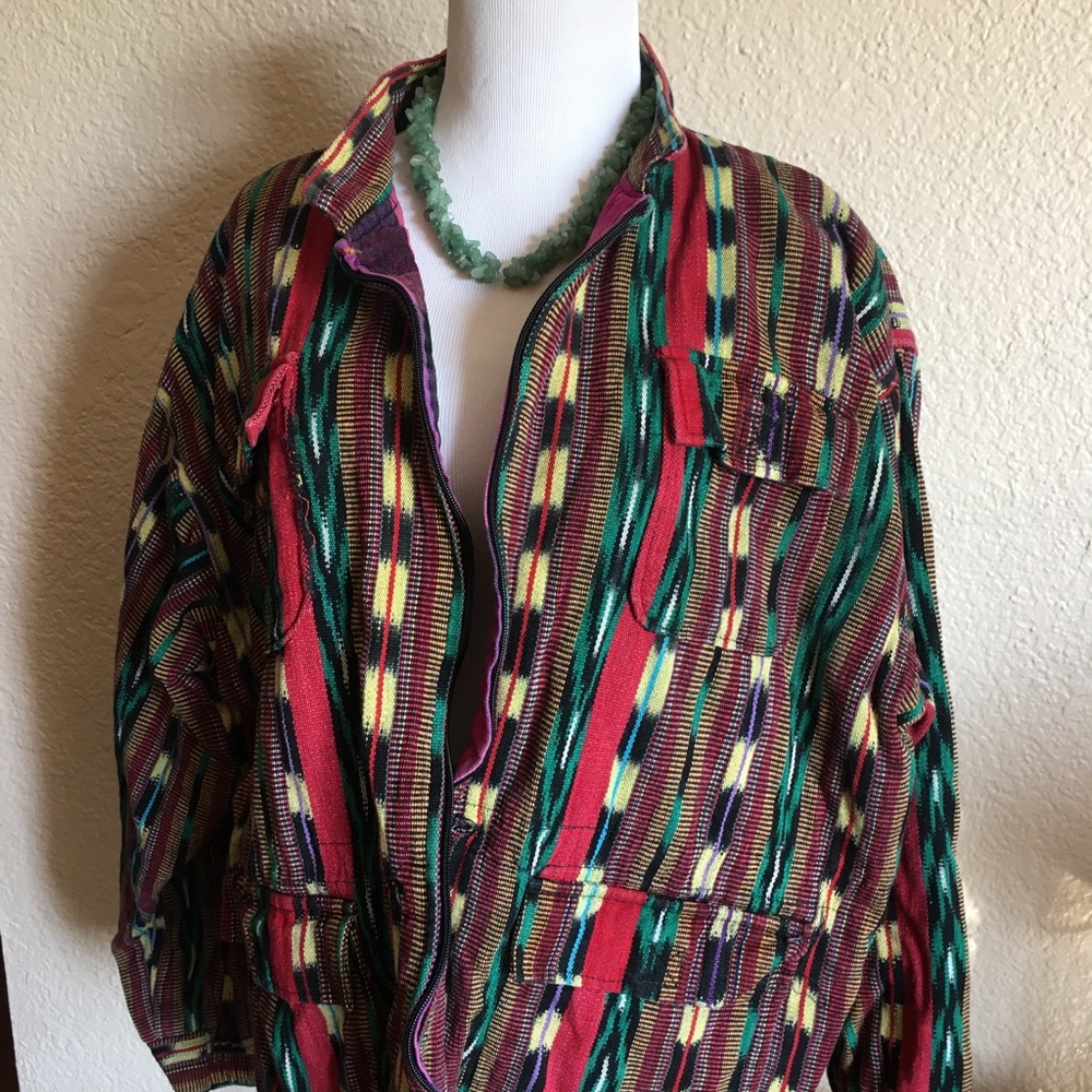 Reversible Guatemalan Print Jacket